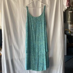 Lost River Clothing Co. Dress Size XL Rayon Floral/Leaf Print Good Condition